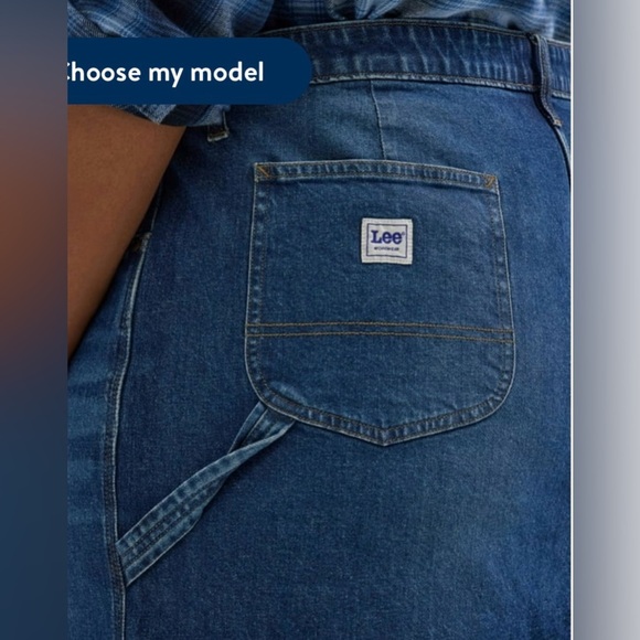 Lee® Women's Plus Mid Rise Heritage Skirt - Picture 5 of 13